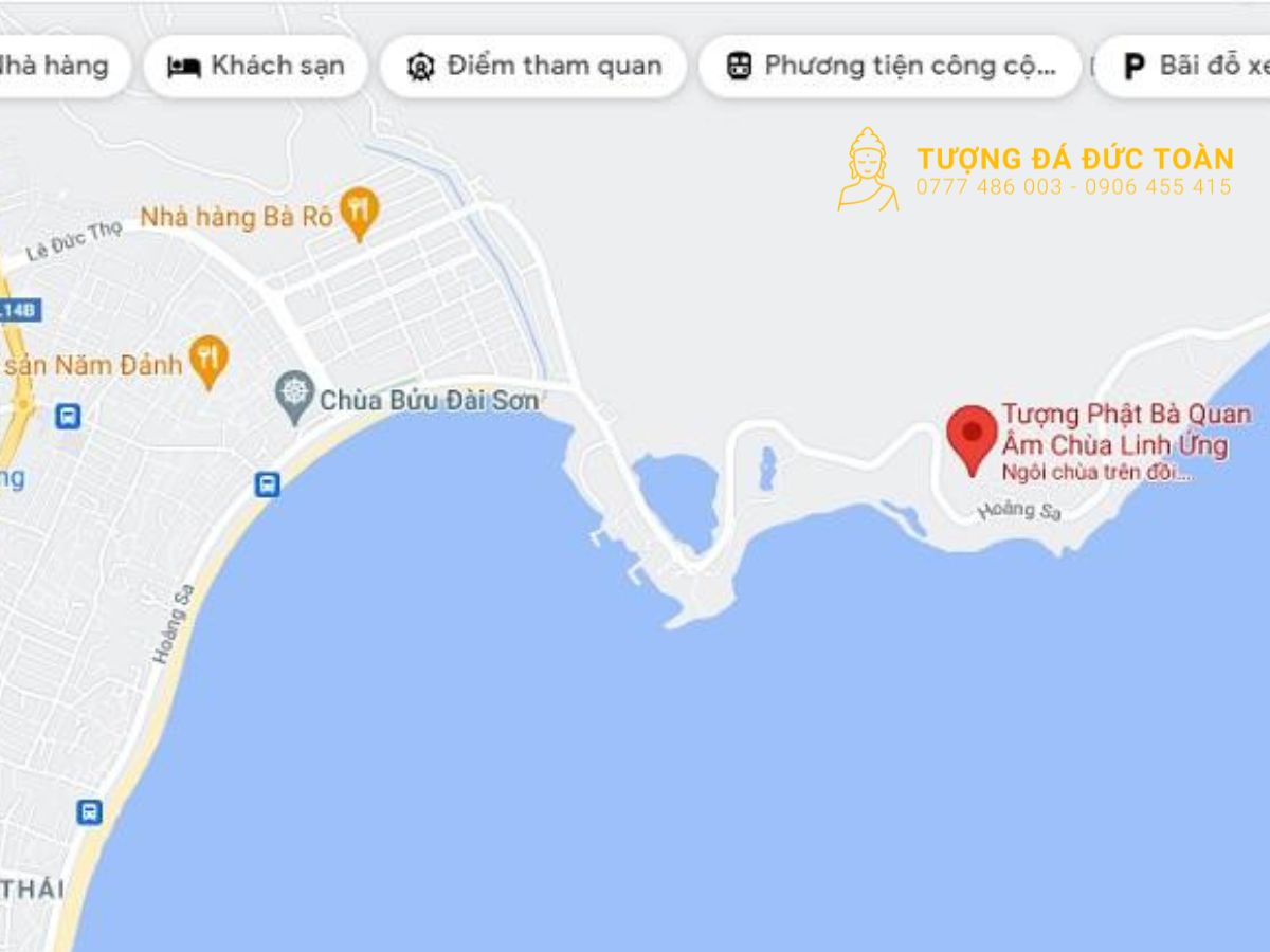 Hướng dẫn để di chuyển đến Tượng Phật Chùa Linh Ứng Đà Nẵng