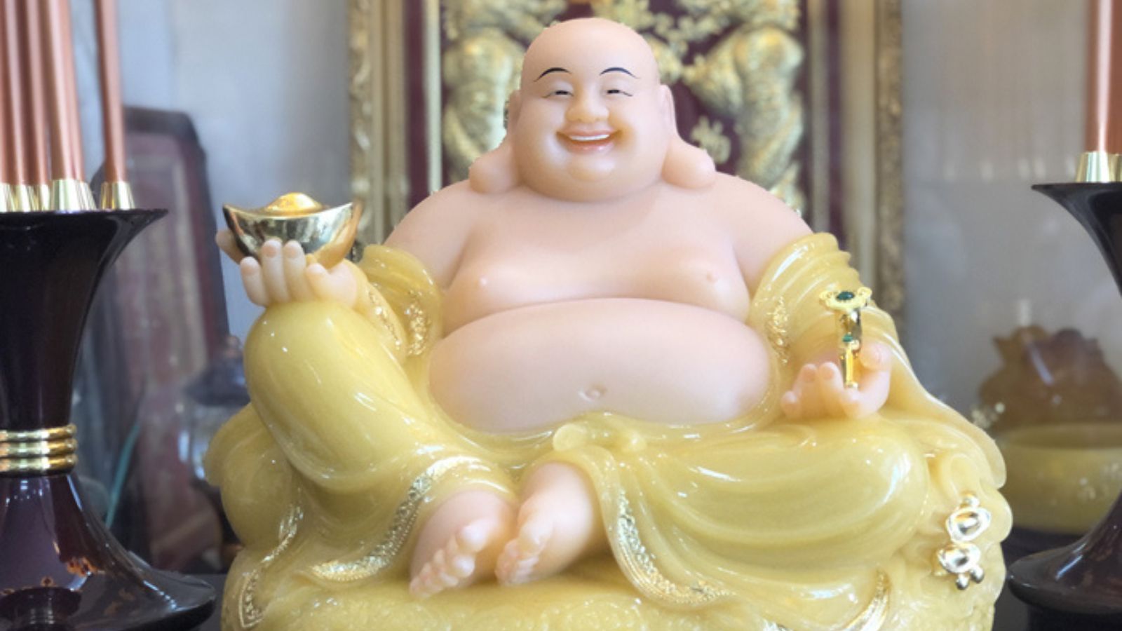tượng phật di lặc đá thạch anh