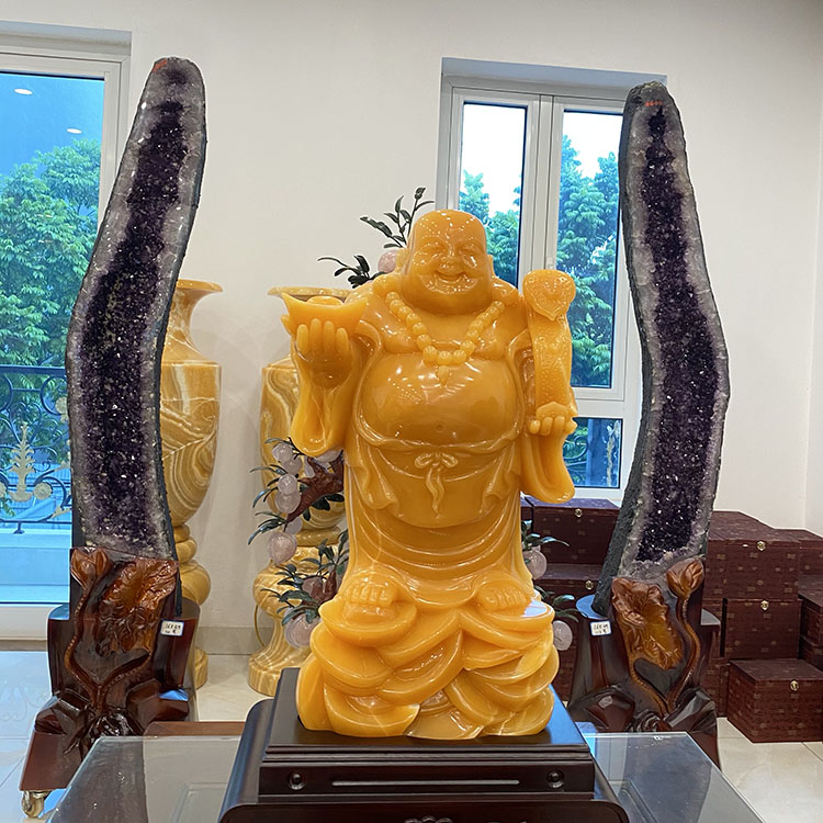 tượng phật di lặc đá thạch anh