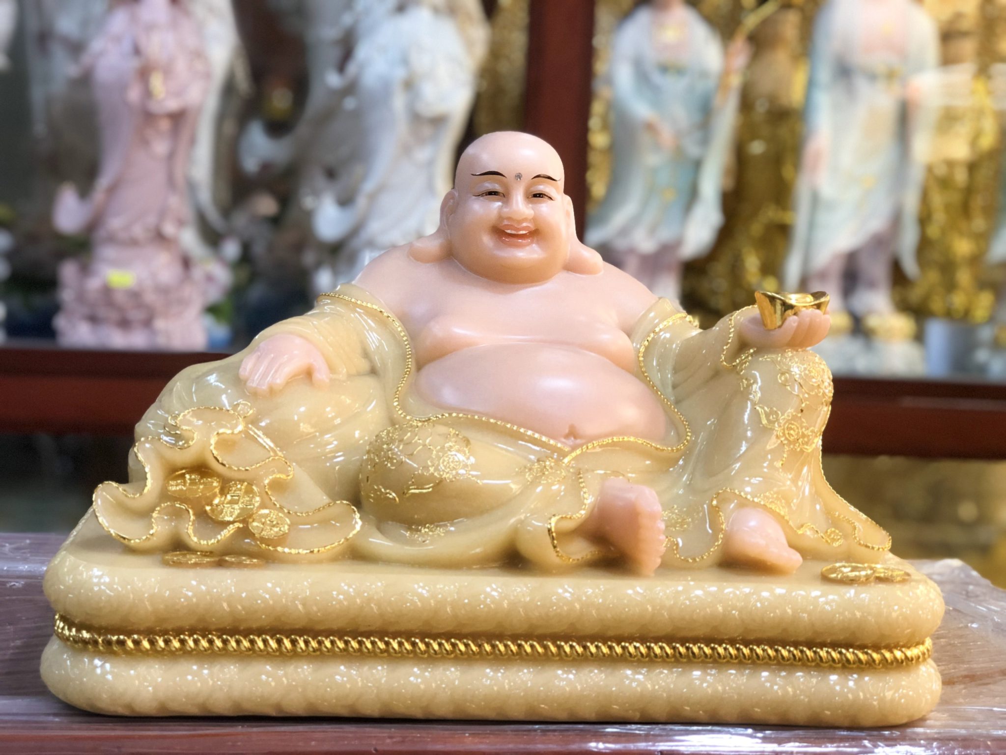 tượng phật di lặc đá thạch anh