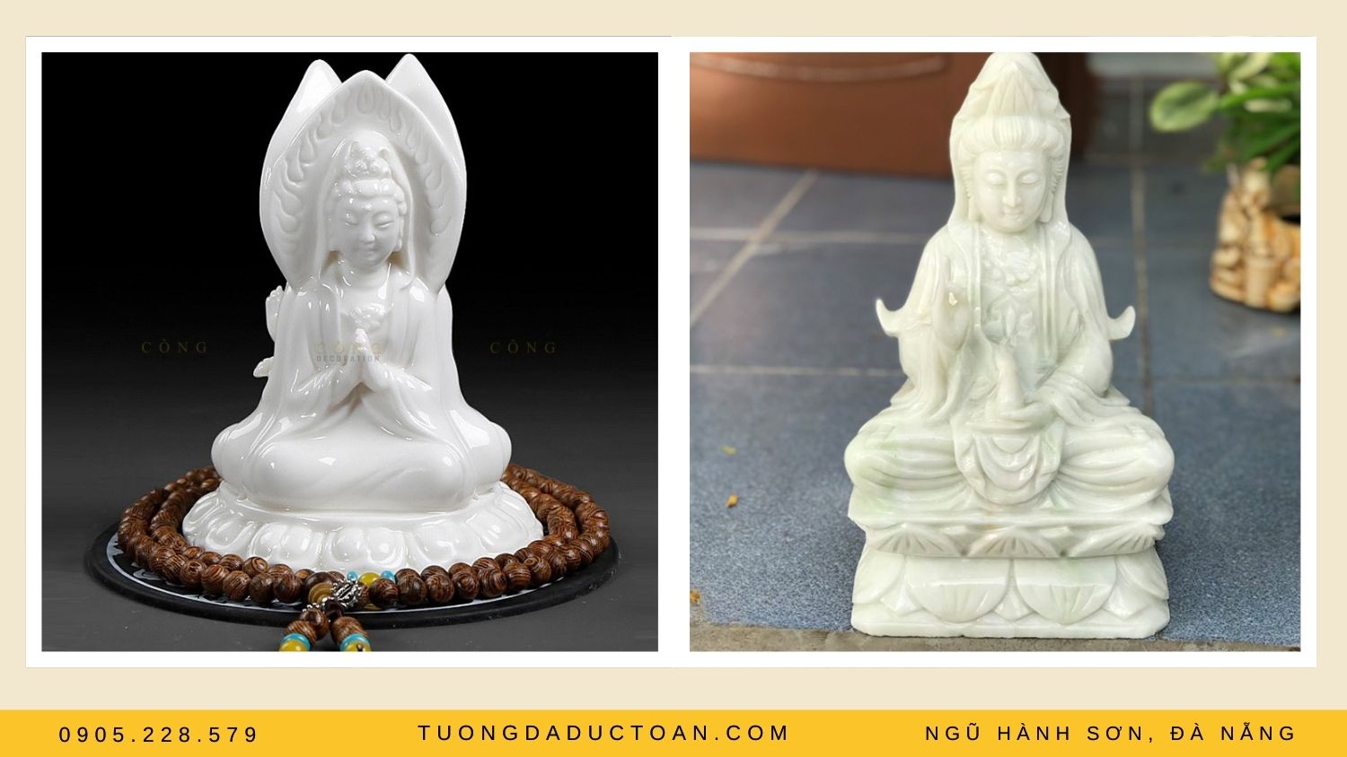 Tượng Quan Thế Âm Bồ Tát nhỏ đẹp chất lượng