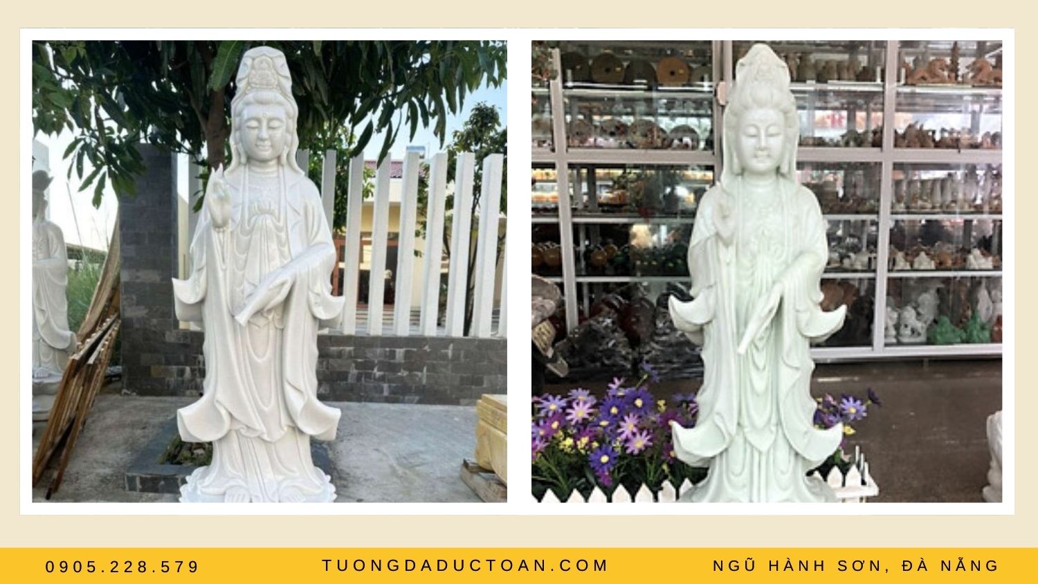 Tượng Quan Thế Âm Bồ Tát bằng đá
