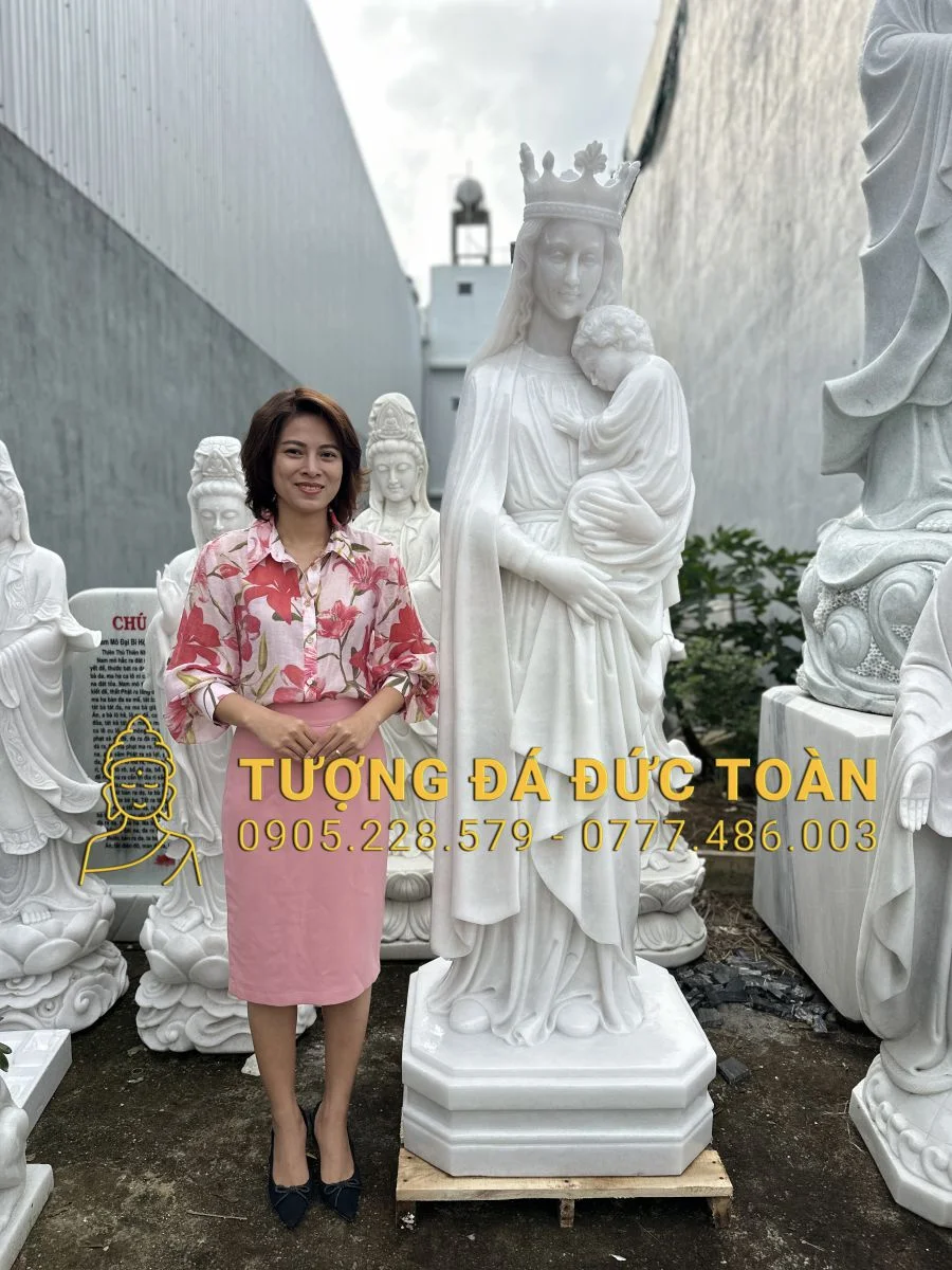 TƯỢNG ĐỨC MẸ LA VANG BỒNG CHÚA CAO 2M