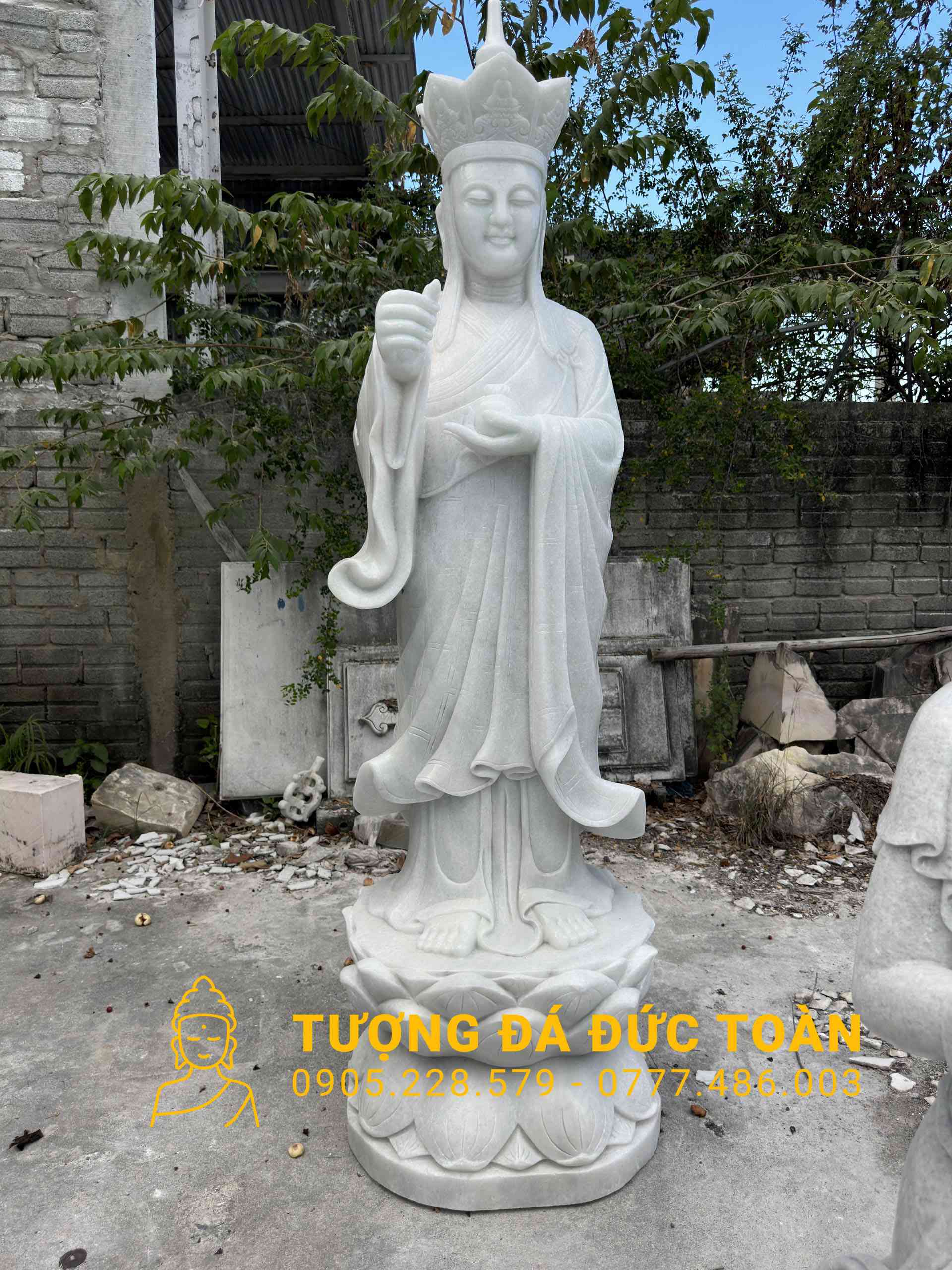 TƯỢNG PHẬT ĐỊA TẠNG VƯƠNG BỒ TÁT BẰNG ĐÁ