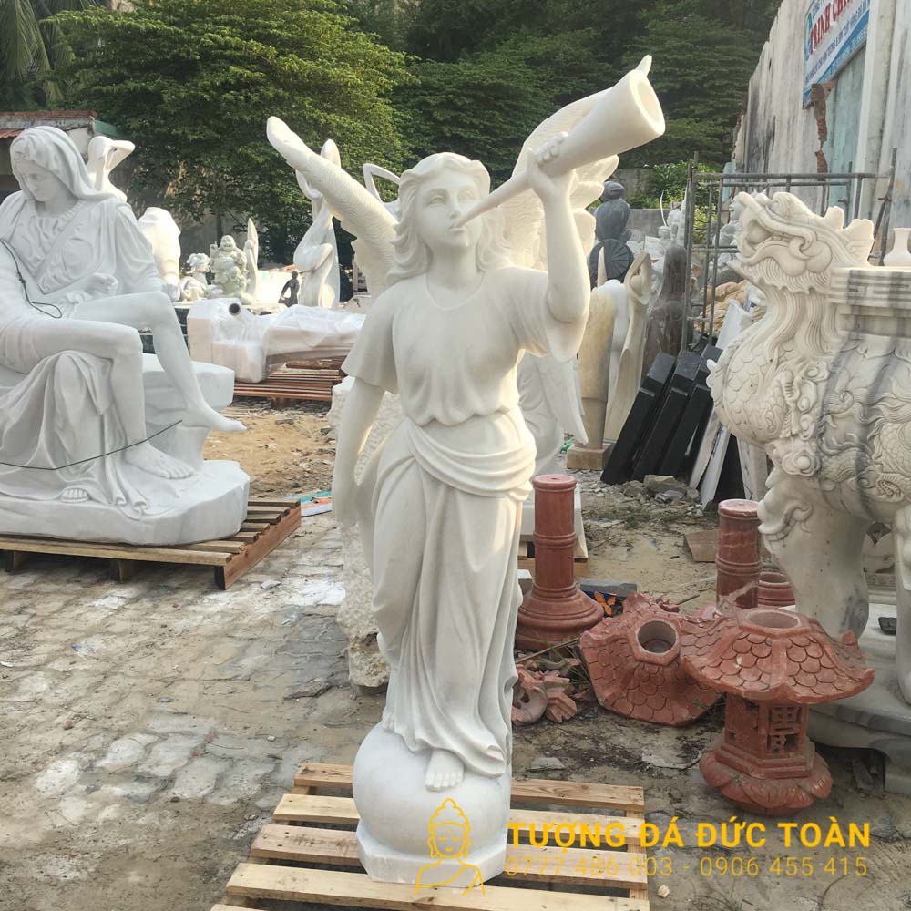 Tượng Thiên Thần Đá Cẩm Thạch – 02