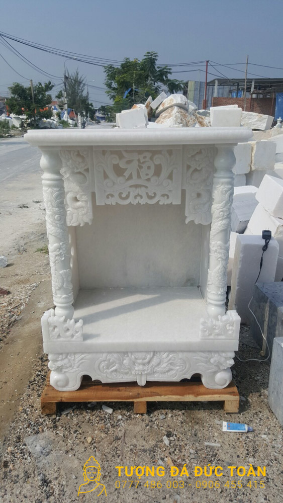 Cây Hương Đá Cẩm Thạch Trắng Mỹ Nghệ