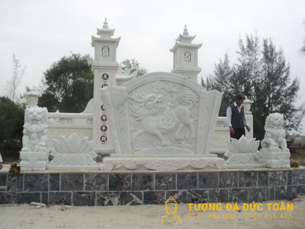 Lăng Mộ Đá Cẩm Thạch Màu Trắng