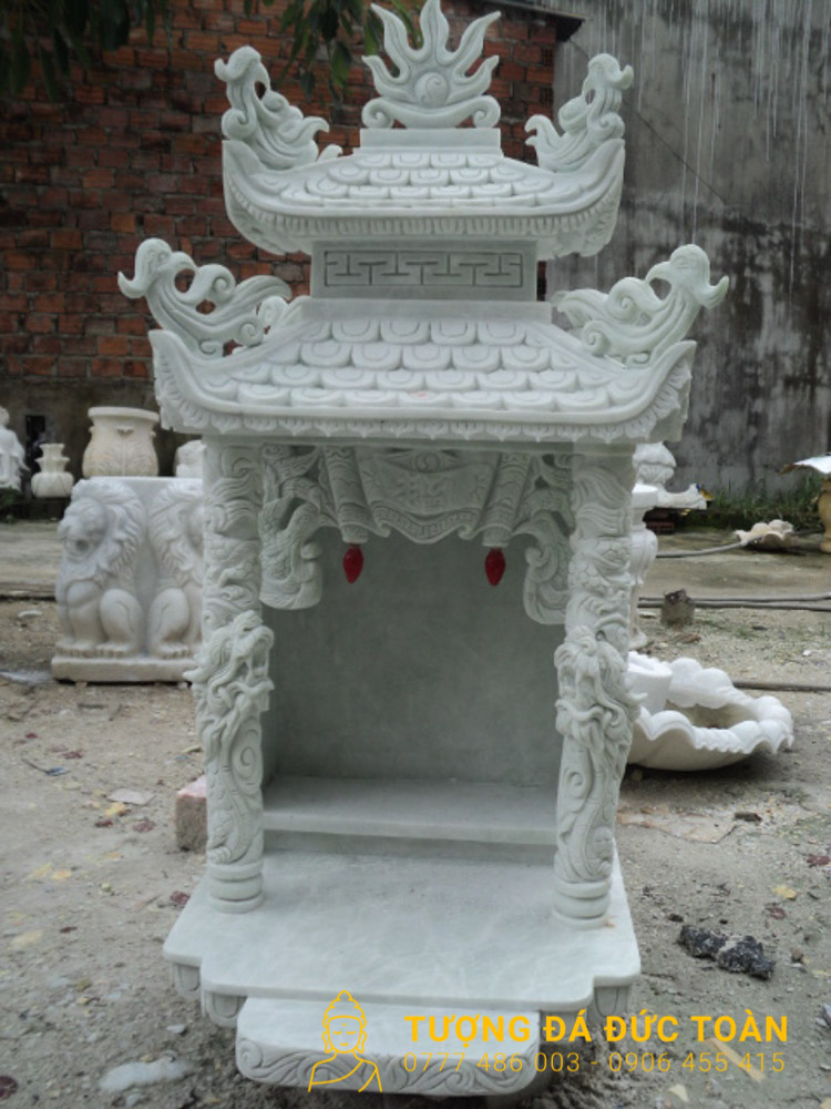 Cây Hương Đá Cẩm Thạch Trắng Nguyên Khối