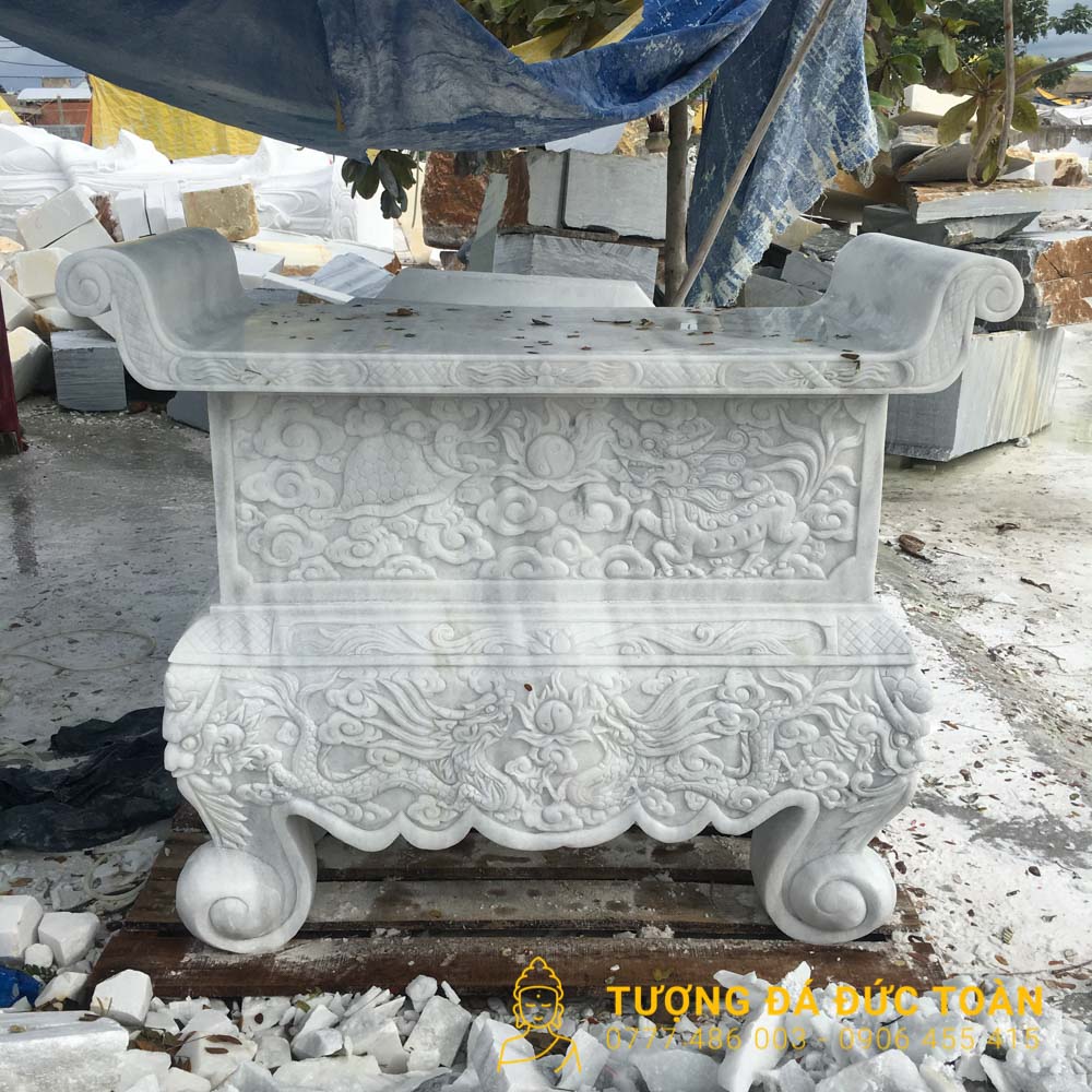 Bàn Thờ Bằng Đá Cẩm Thạch Nguyên Khối