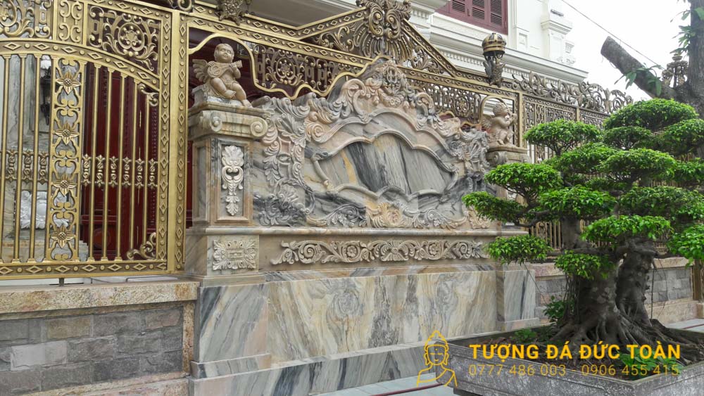 Phù Điêu Đá Cẩm Thạch Mỹ Nghệ Nguyên Khối