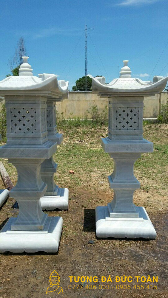 Đèn Đá Cẩm Thạch Trắng Mỹ Nghệ