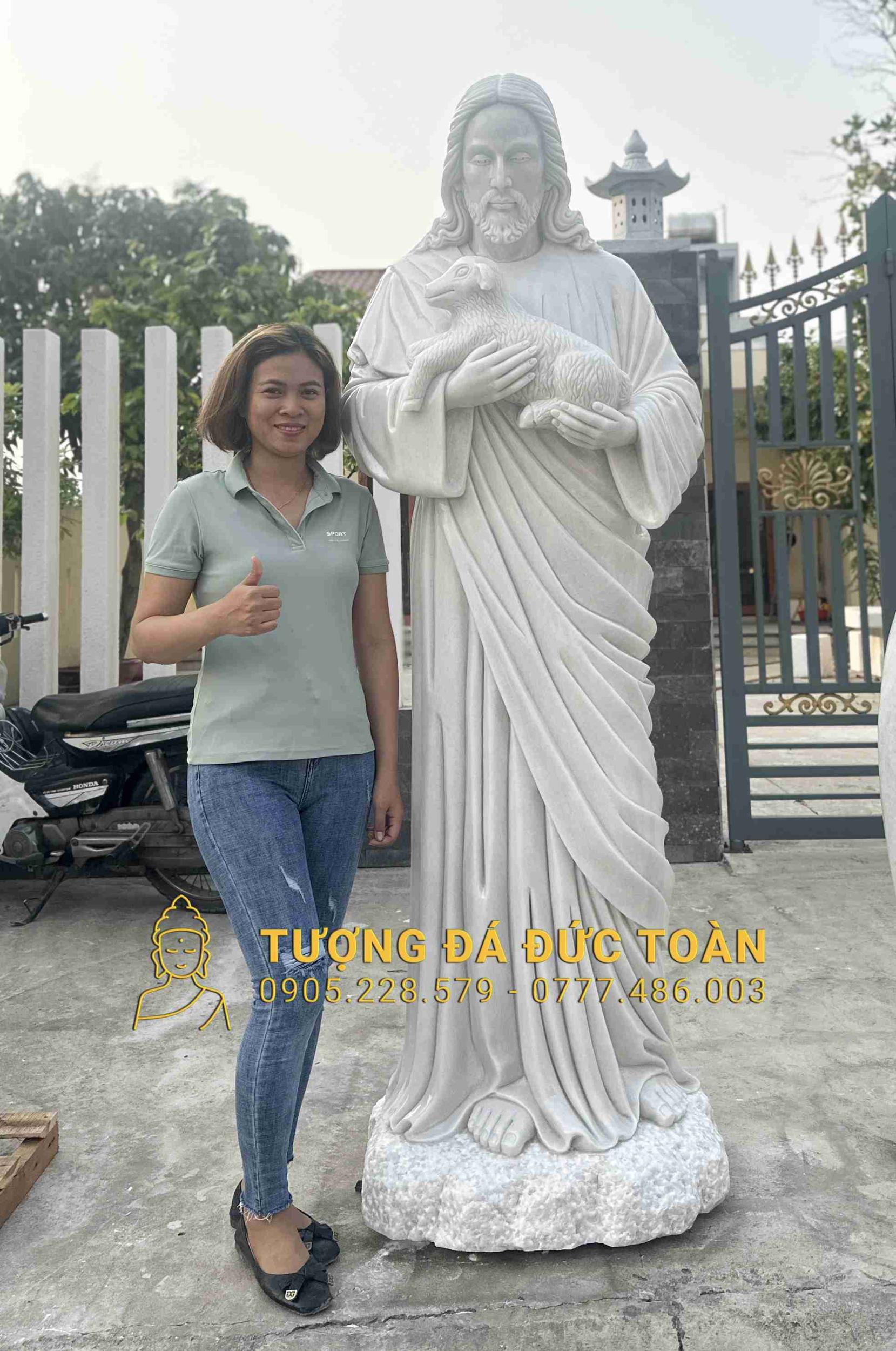 TƯỢNG CHÚA JESUS-ĐẤNG CHĂN CHIÊN NHÂN LÀNH CAO 2M JS- 22