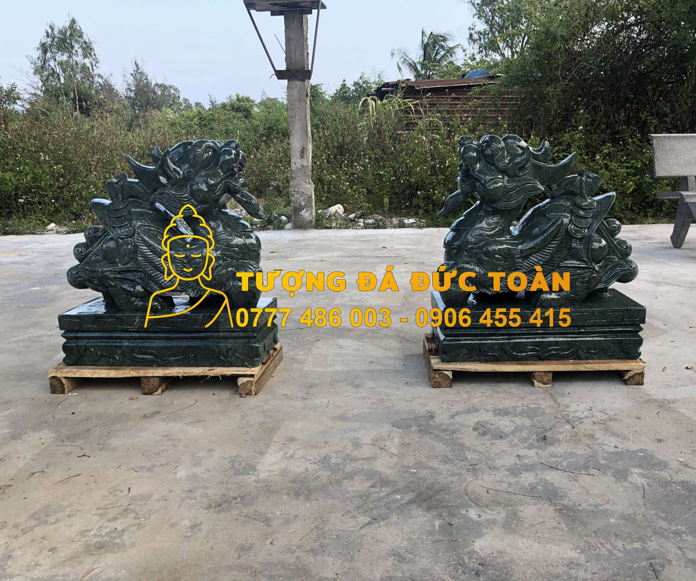 Bán Tượng Tỳ Hưu đá xanh Ấn Độ