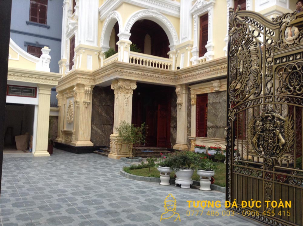 Cột Trụ Đá Tự Nhiên Đẹp Cho Biệt Thự
