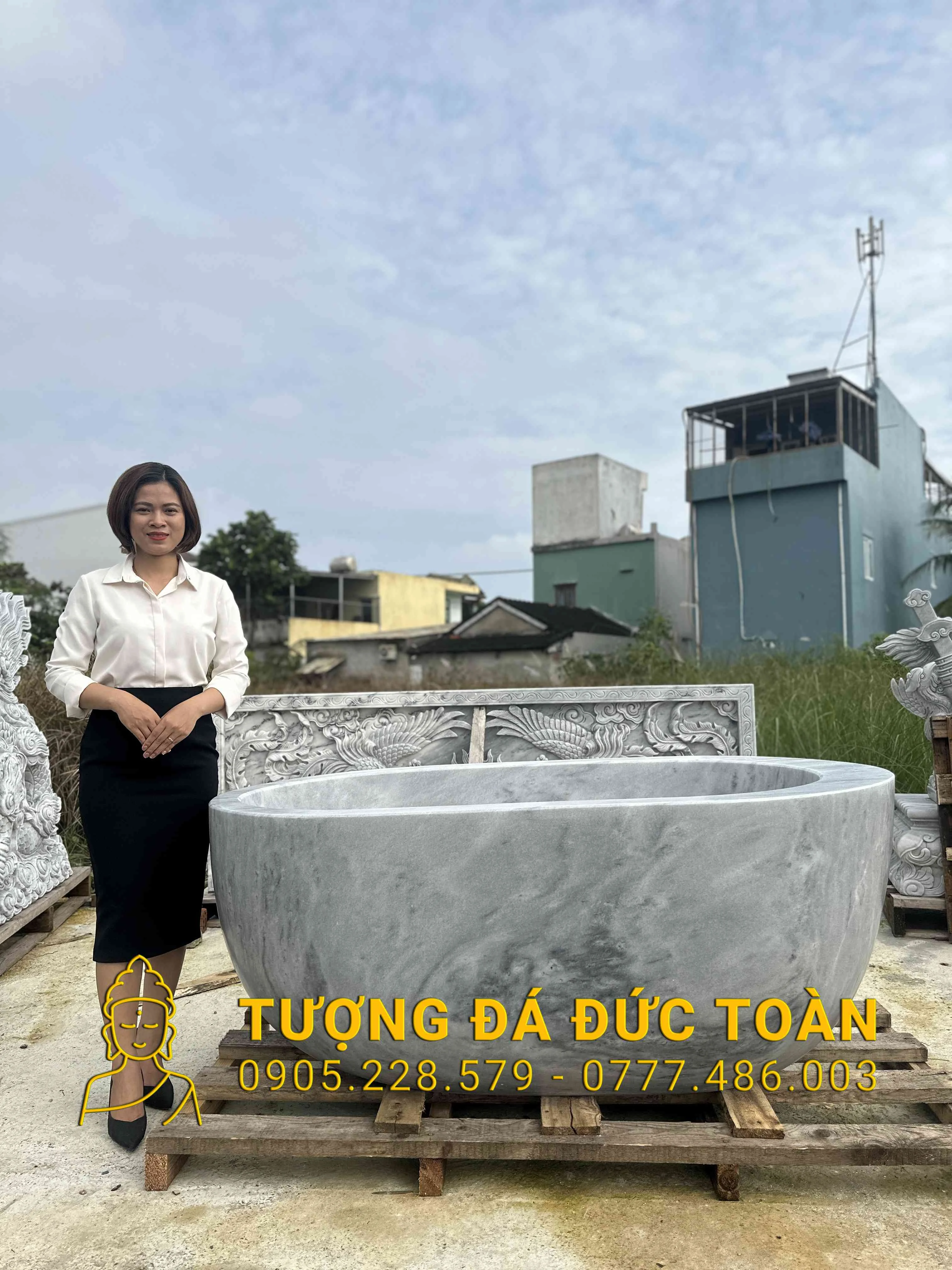 Bồn Tắm Đá Nguyên Khối tự Nhiên Đà Nẵng – 02