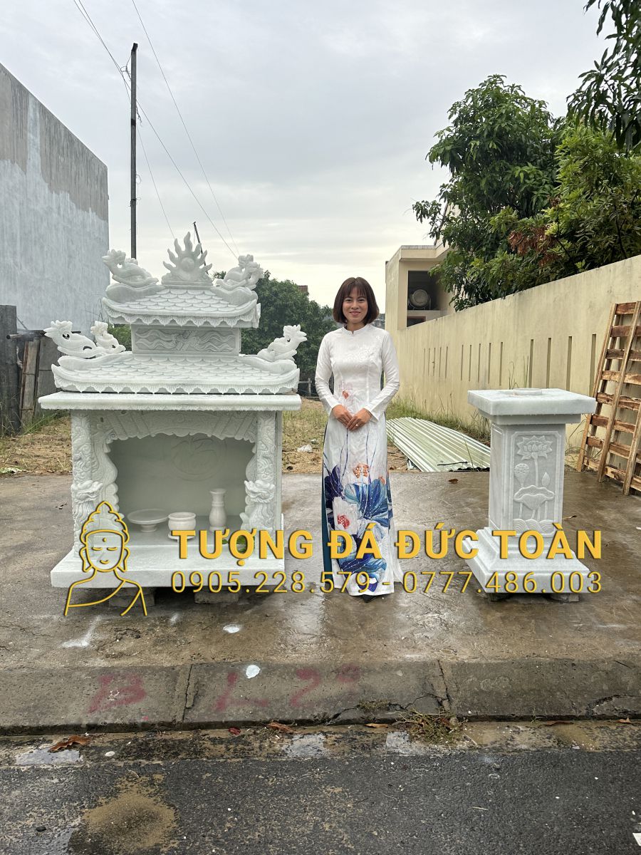 BÀN THỜ ĐÁ TRẮNG ĐẸP CHD_10