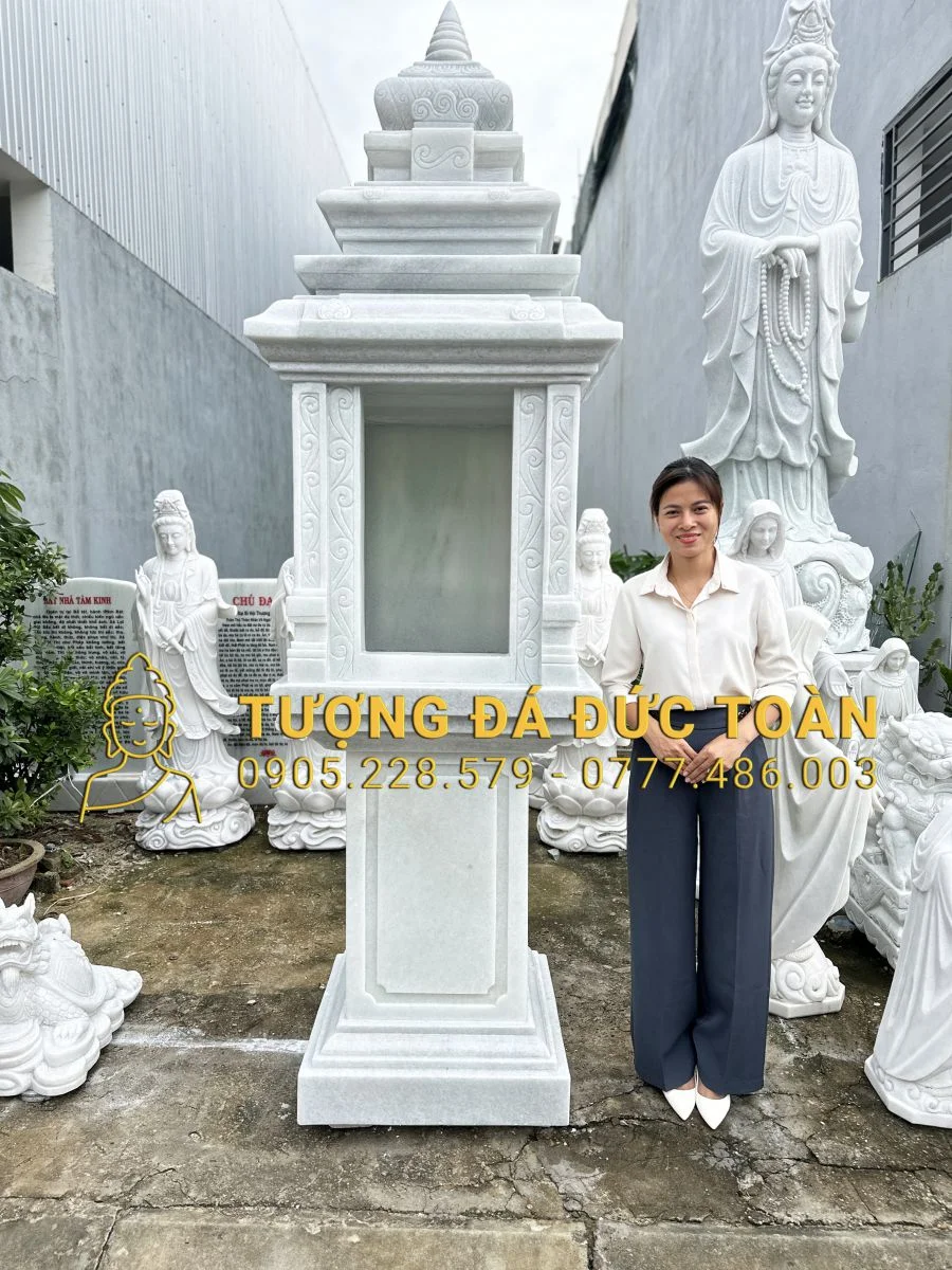 GIA CÔNG KHÓM THỜ BẰNG ĐÁ THEO MẪU YÊU CẦU.