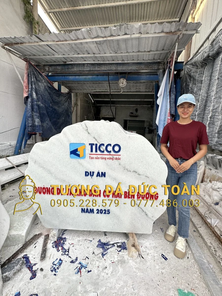 BẢNG HIỆU ĐÁ NGUYÊN KHỐI GIAO TẬP ĐOÀN TICCO