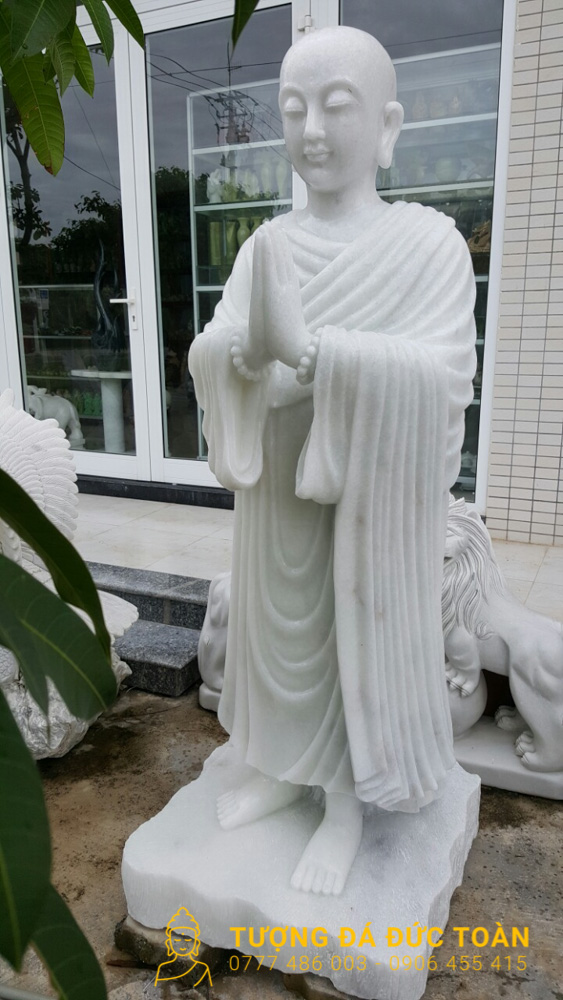 Tượng Thập Đại Đệ Tử Đá Cẩm Thạch Nguyên Khối