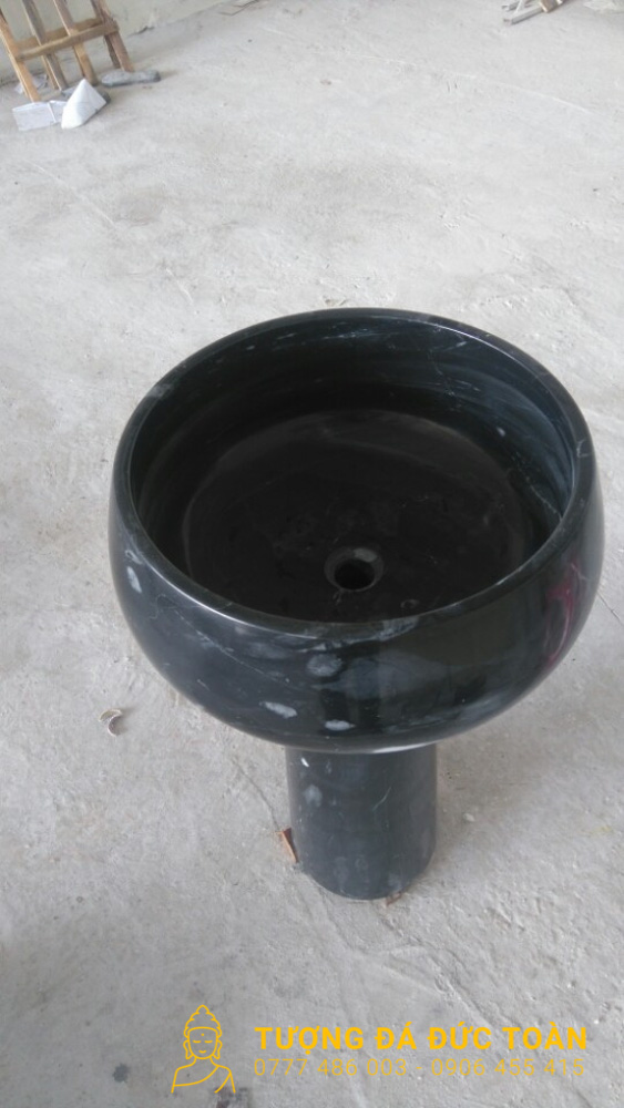 Lavabo Đá Tự Nhiên Đẹp Mỹ Nghệ Màu Đen
