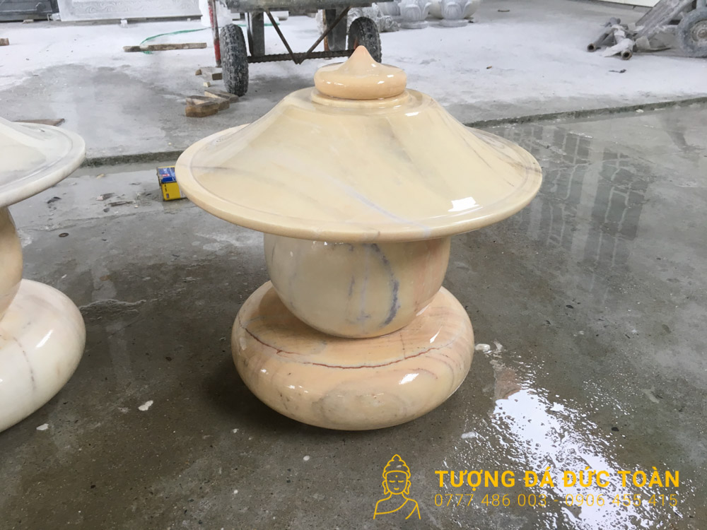 Đèn Đá Cẩm Thạch Trắng Nguyên Khối Đà Nẵng