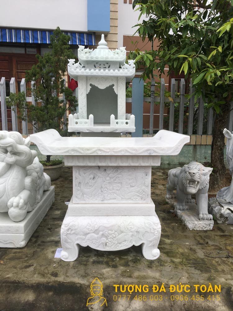 Bàn Thờ Đá Trắng Chạm Rồng Non Nước Đà Nẵng