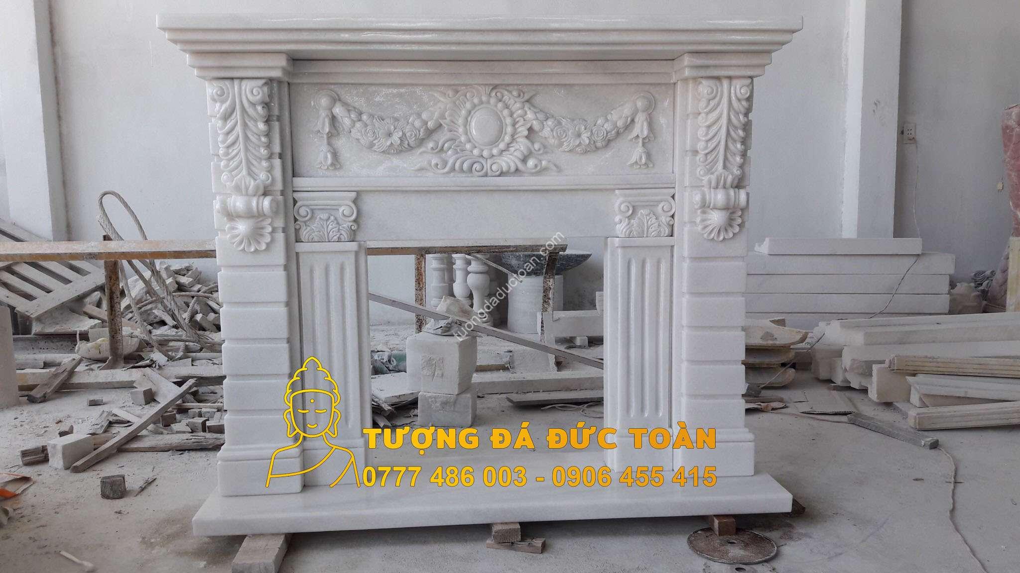 Lò Sưởi Đá Cẩm Thạch Nguyên Khối Non Nước