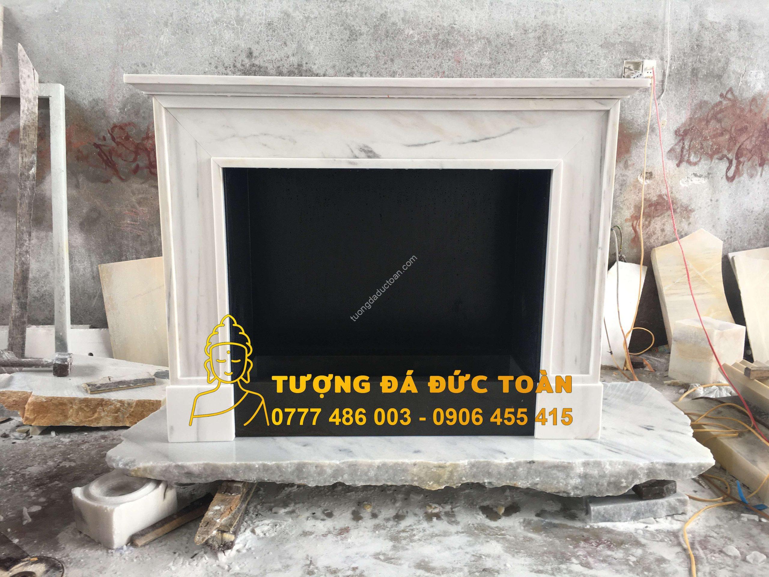 Lò Sưởi Đá Cẩm Thạch Mỹ Nghệ Đẹp