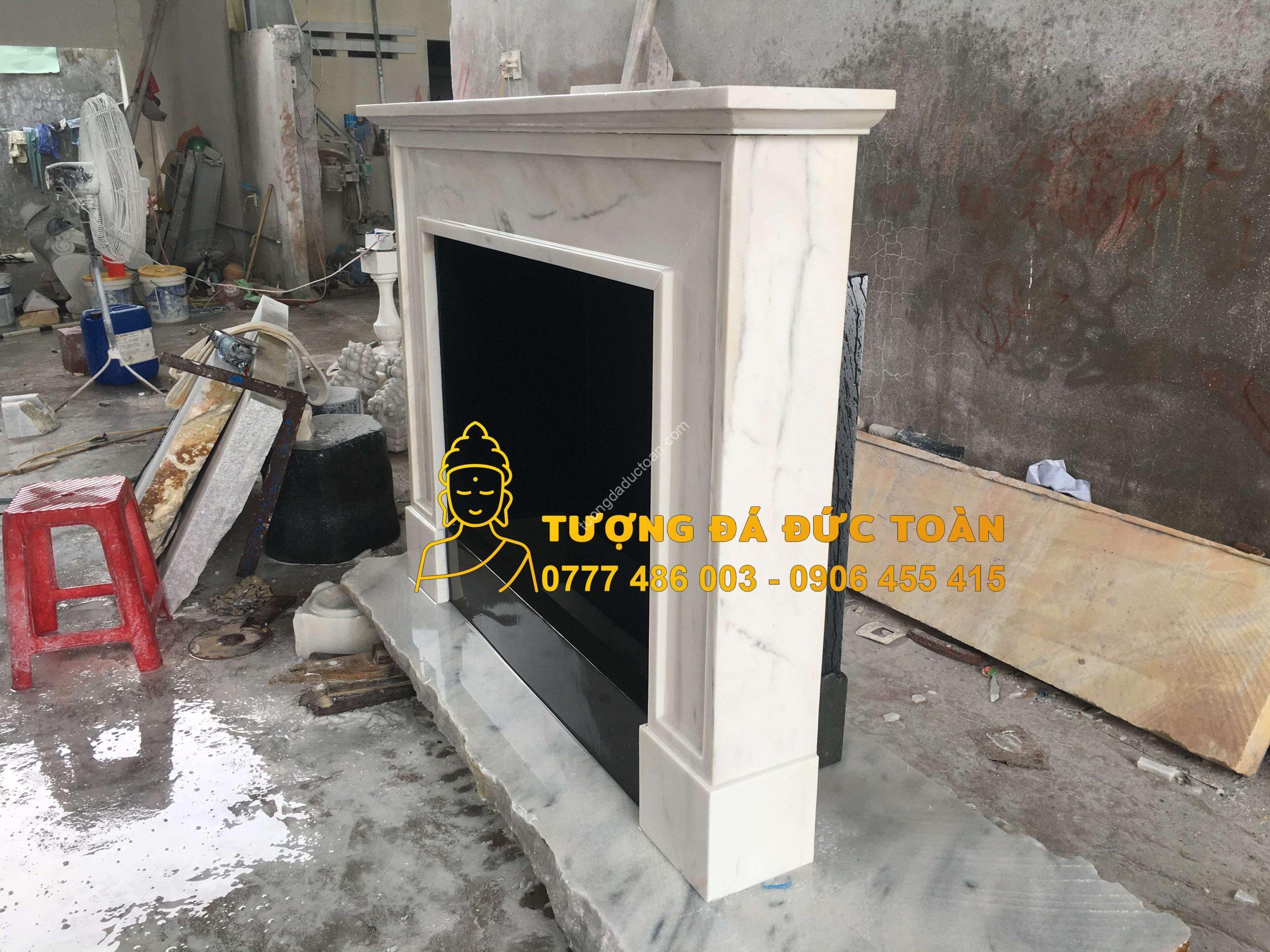 Chi tiết Lò Sưởi Đá Cẩm Thạch Mỹ Nghệ Đẹp mã LS_19