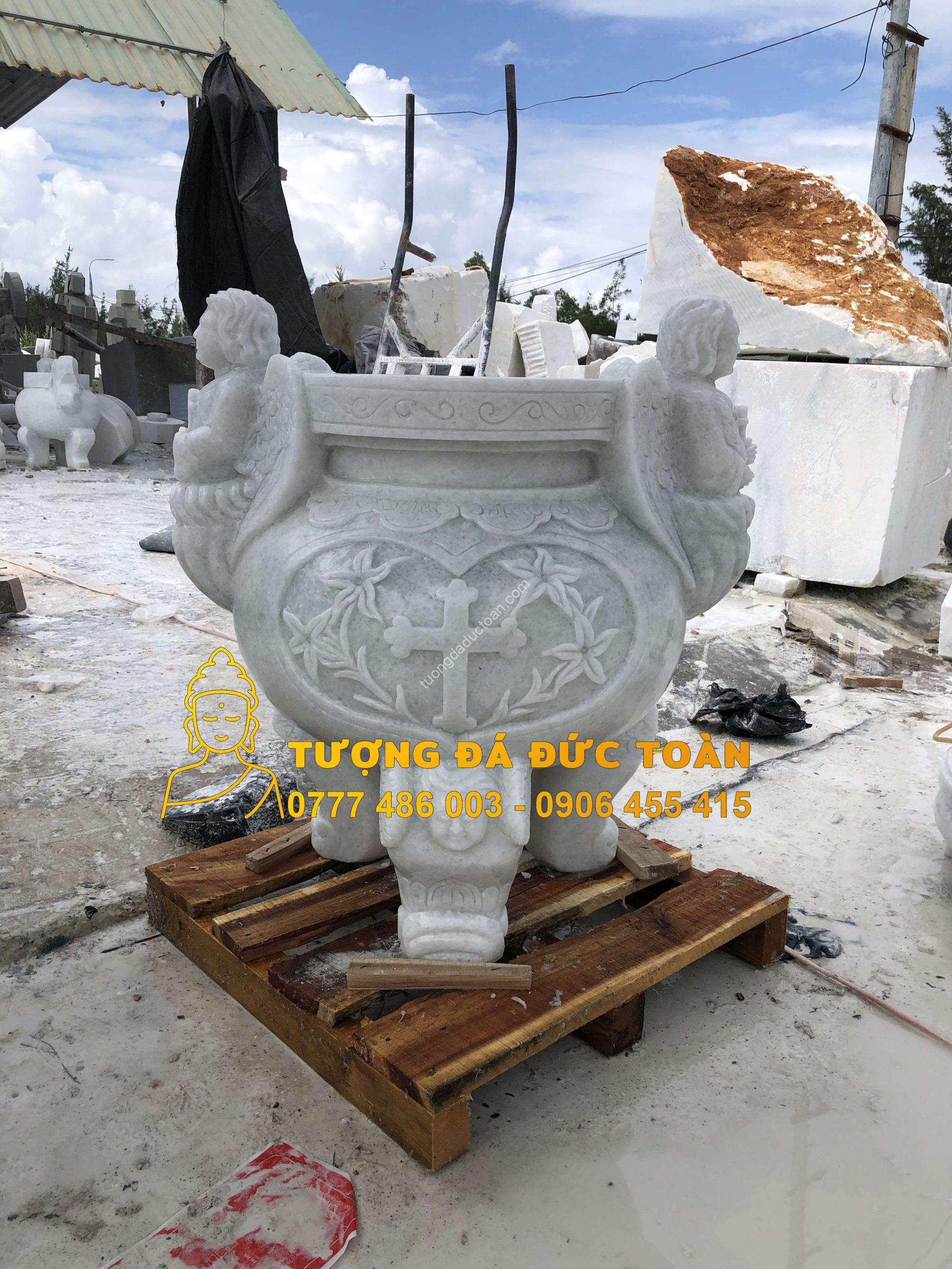 Lư Hương Đá Cẩm Thạch Công Giáo