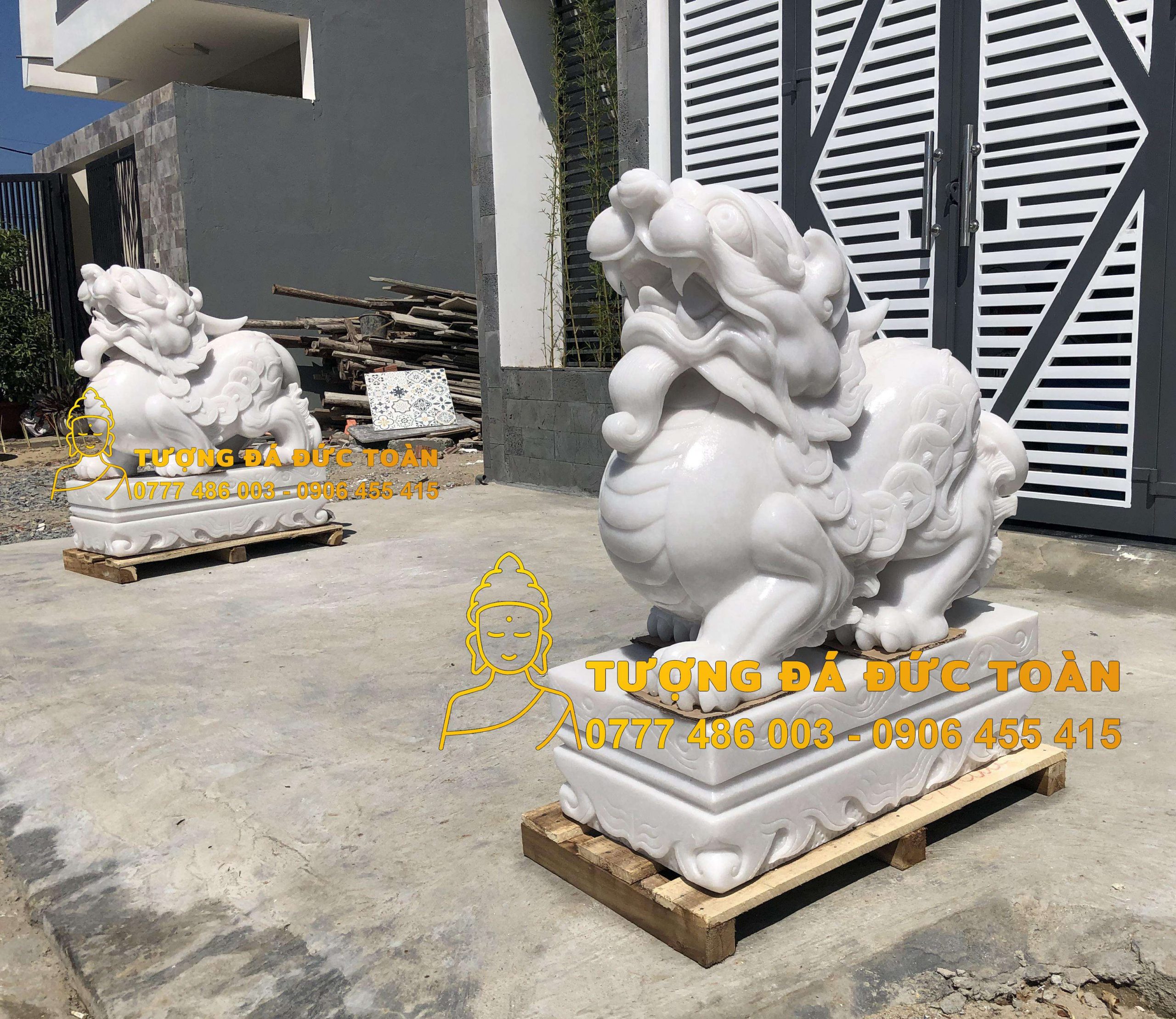 Tượng Tỳ Hưu đá nguyên khối giá tốt