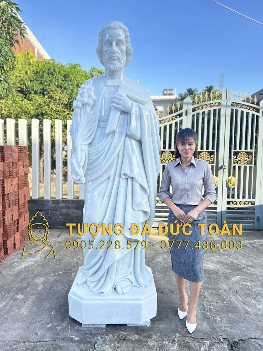 TƯỢNG THÁNH GIUSE BẰNG ĐÁ CAO 2,5M GS-07