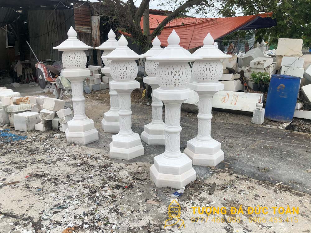 Đèn Đá Cẩm Thạch Xám Đà Nẵng Mỹ Nghệ