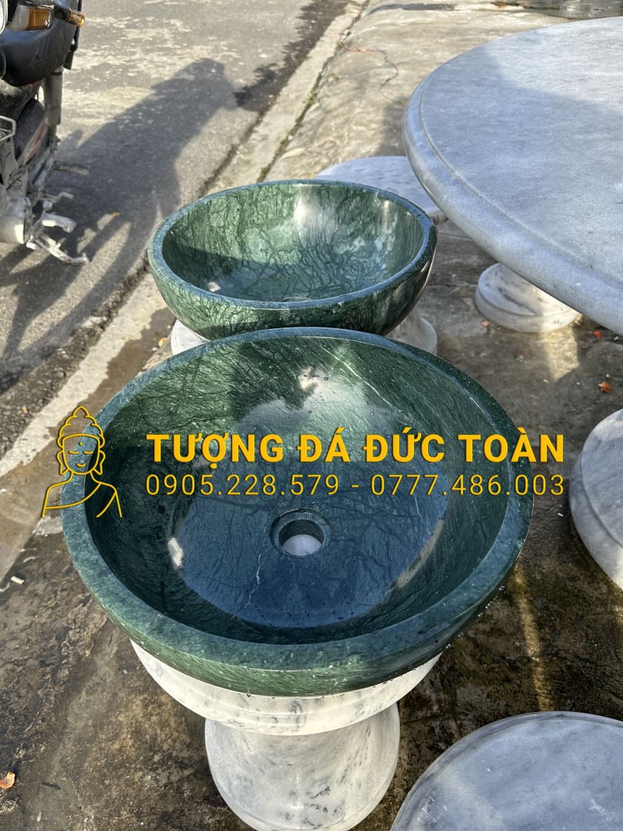 LAVABO BẰNG ĐÁ NGỌC ấN đỘ MÀU XANH SẪM LAVABO_50
