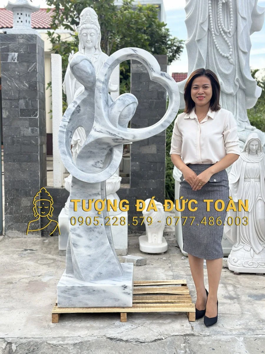 TƯỢNG NGHỆ THUẬT GIA CÔNG THEO MẪU YÊU CẦU CAO 1,7M