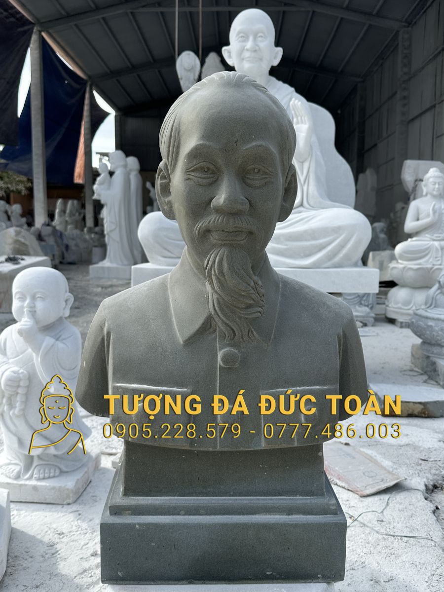 TƯỢNG BÁC HỒ BẮN THÂN ĐÁ TỰ NHIÊN BH_08