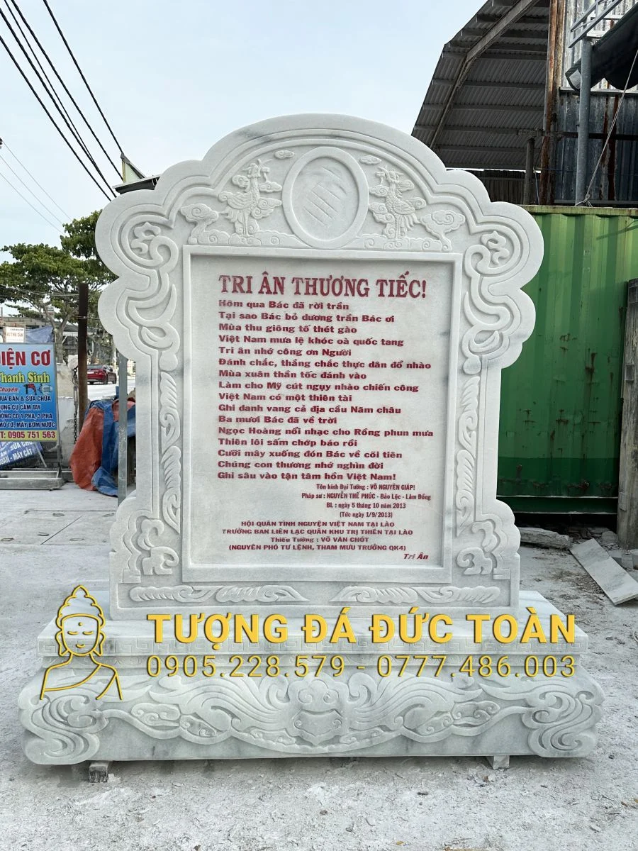 GIA CÔNG BẢNG HIỆU ĐÁ NGUYÊN KHỐI THEO MẪU YÊU CẦU