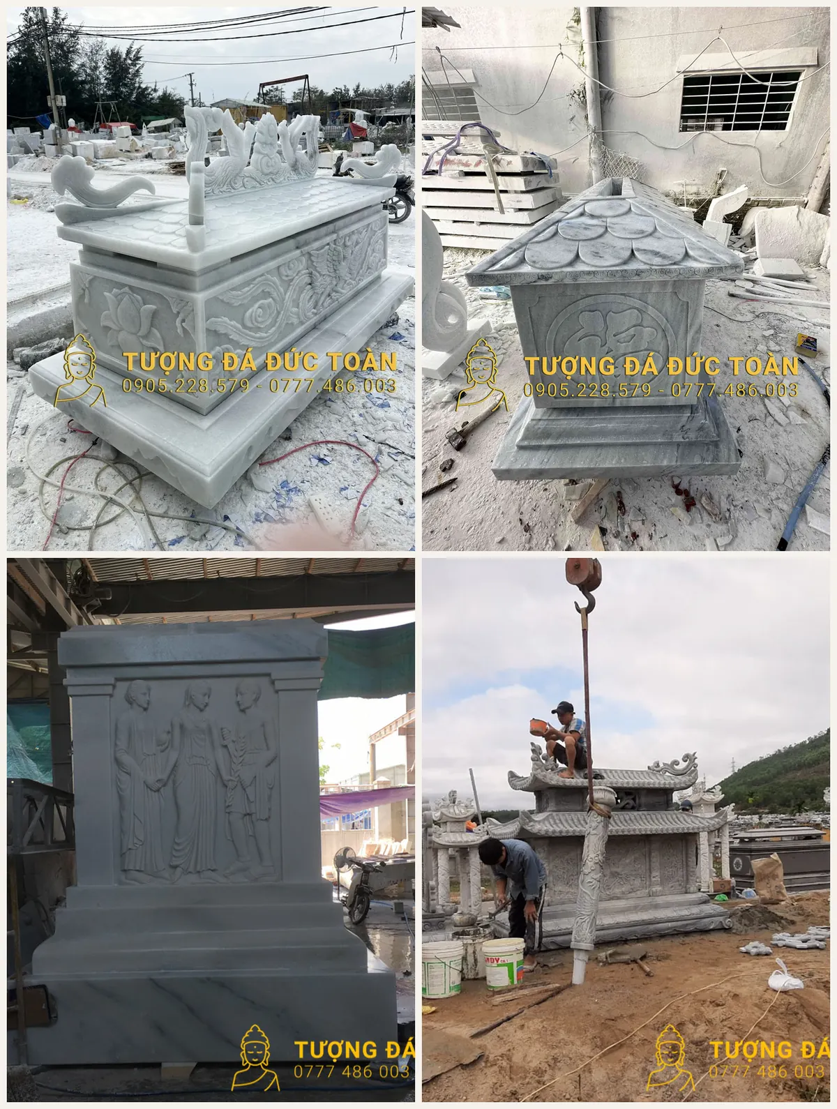 Chế tác và lắp dựng lăng mộ đá