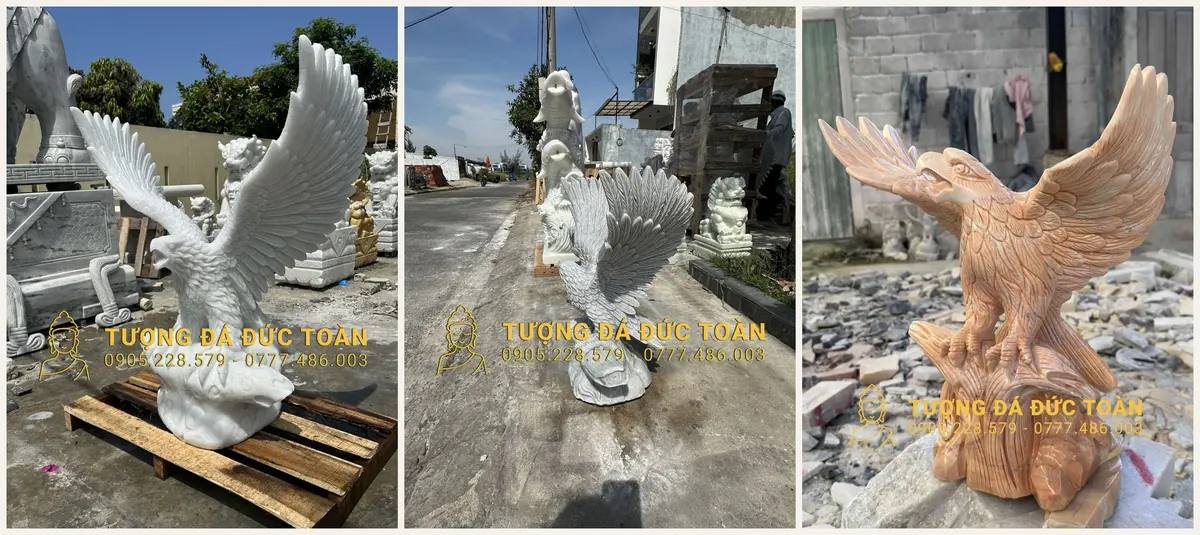 Chất liệu đá làm tượng đại bàng